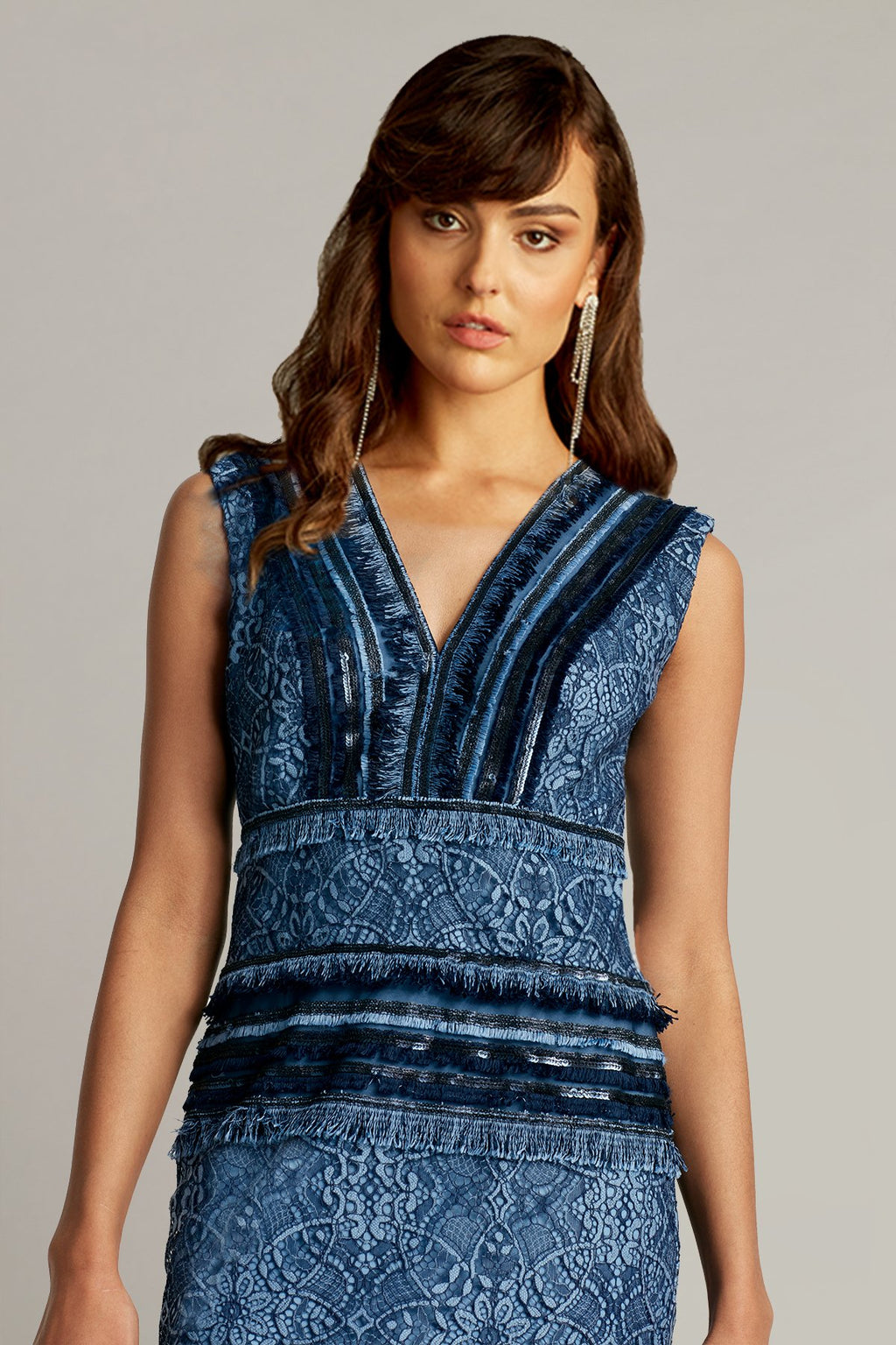 Inci Lace & Fringe Dress