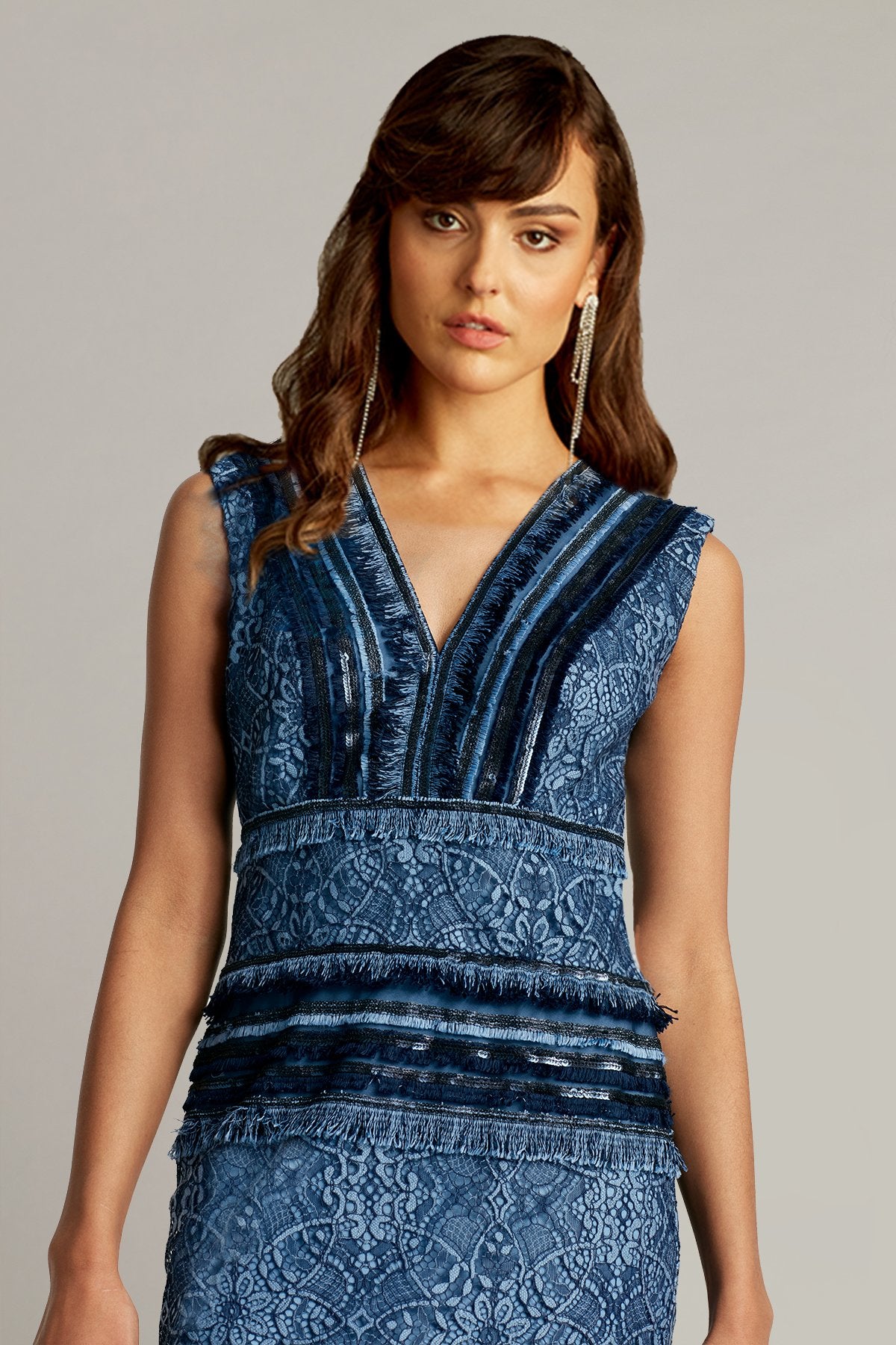 Inci Lace & Fringe Dress
