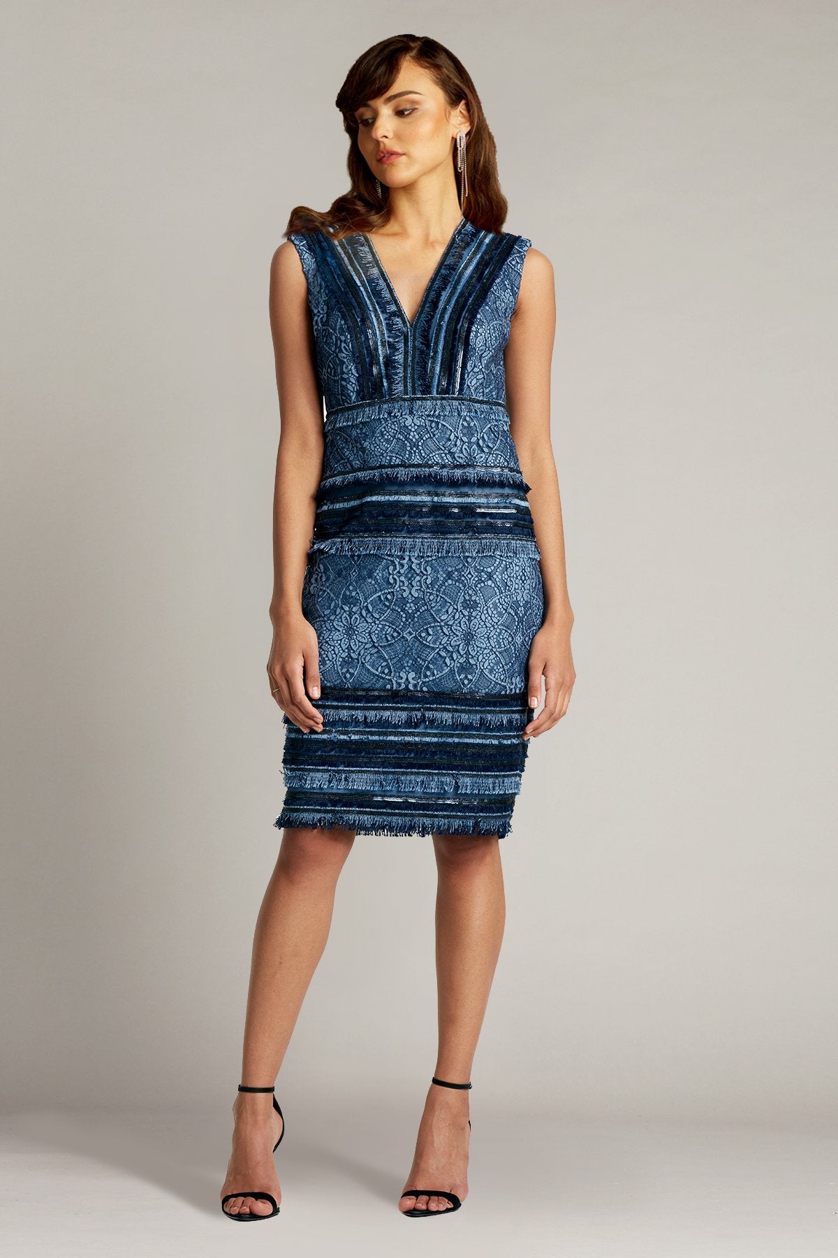 Inci Lace & Fringe Dress