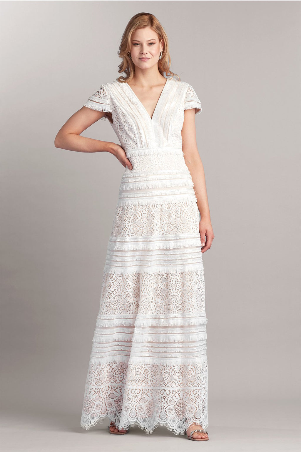 Nisa Lace & Fringe Bridal Gown