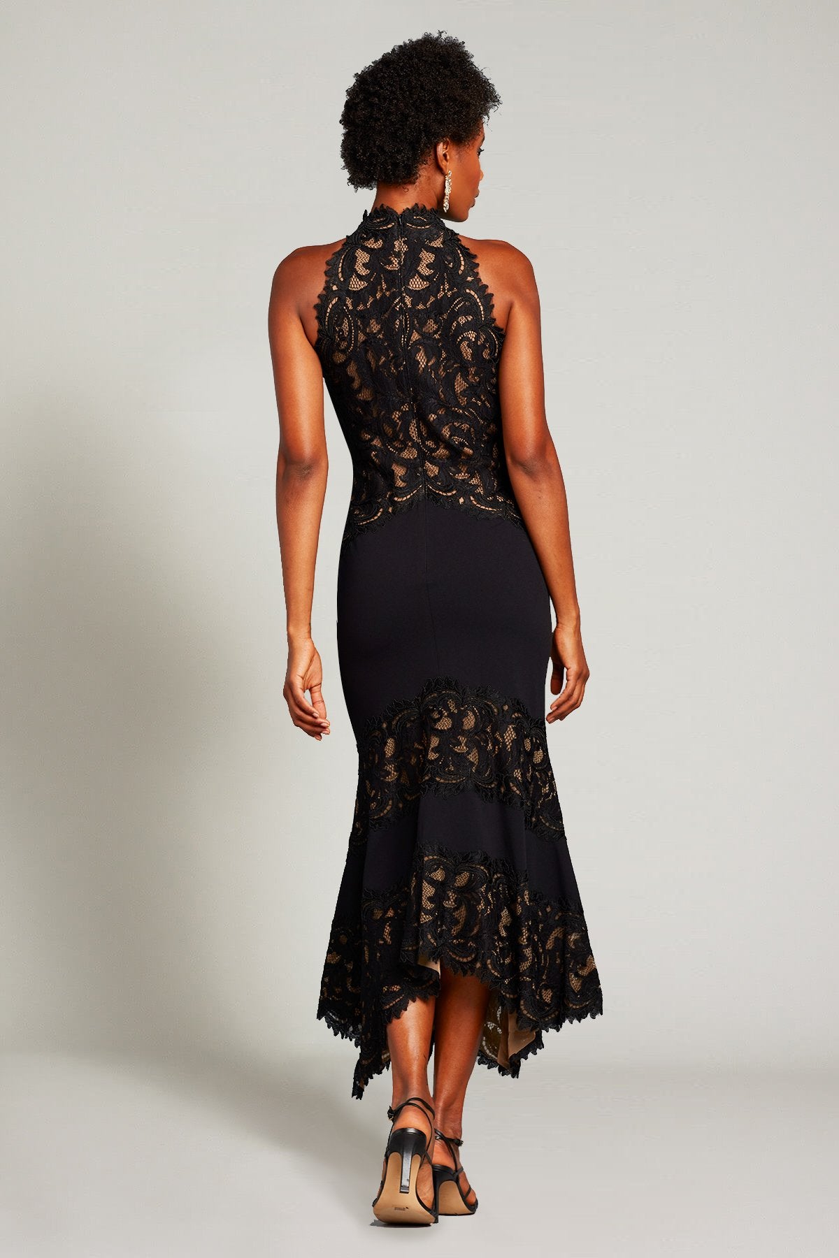 Erva Lace Halter High-Low Dress