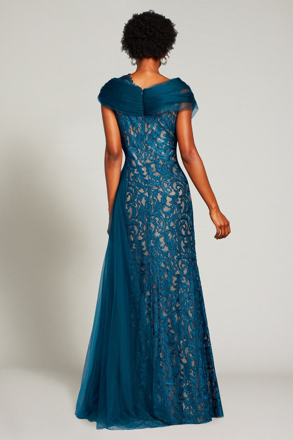 Eslem Draped Tulle Gown