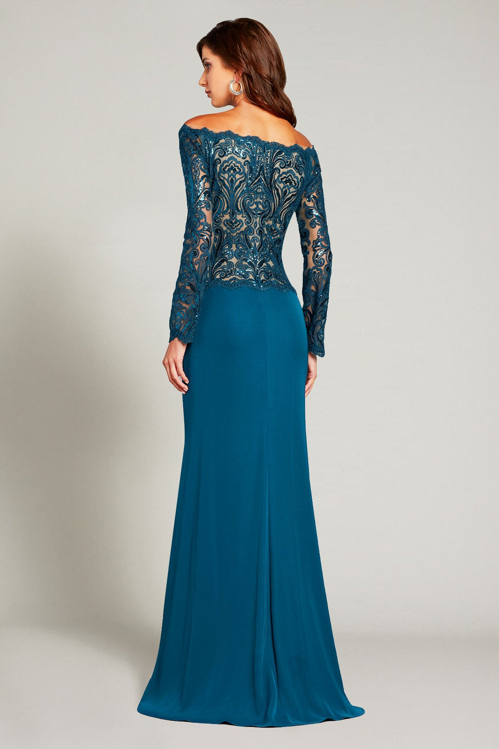 Ayse Sequin-Embroidered Off_Shoulder Gown