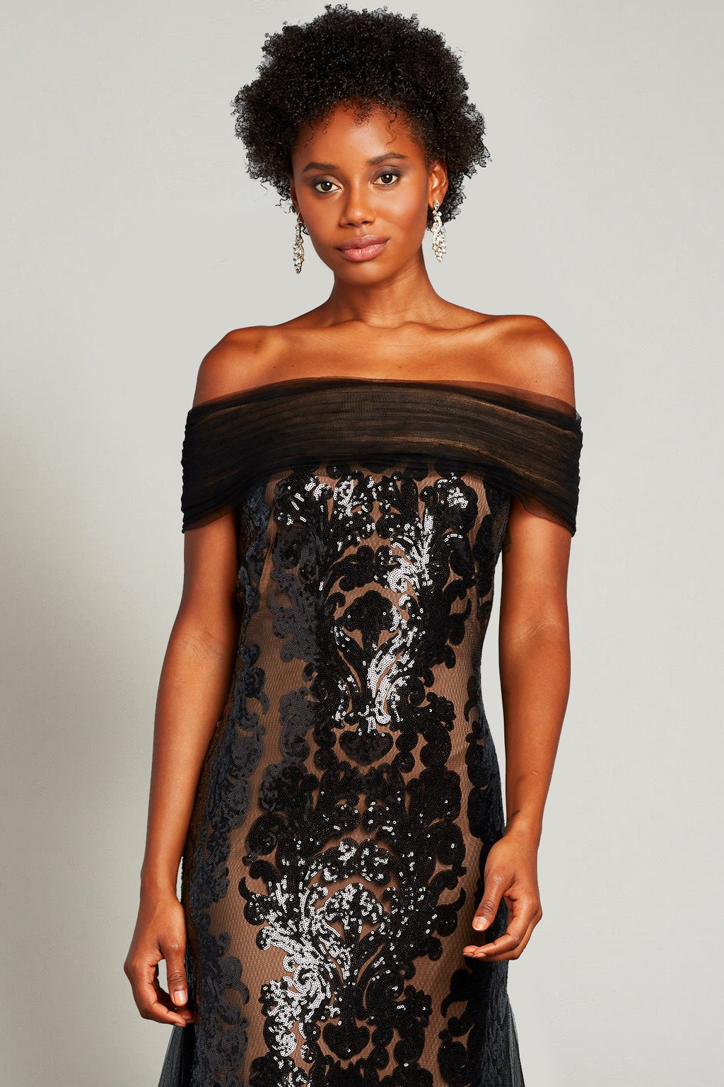 Melek Sequin-Embroidered Tulle Gown