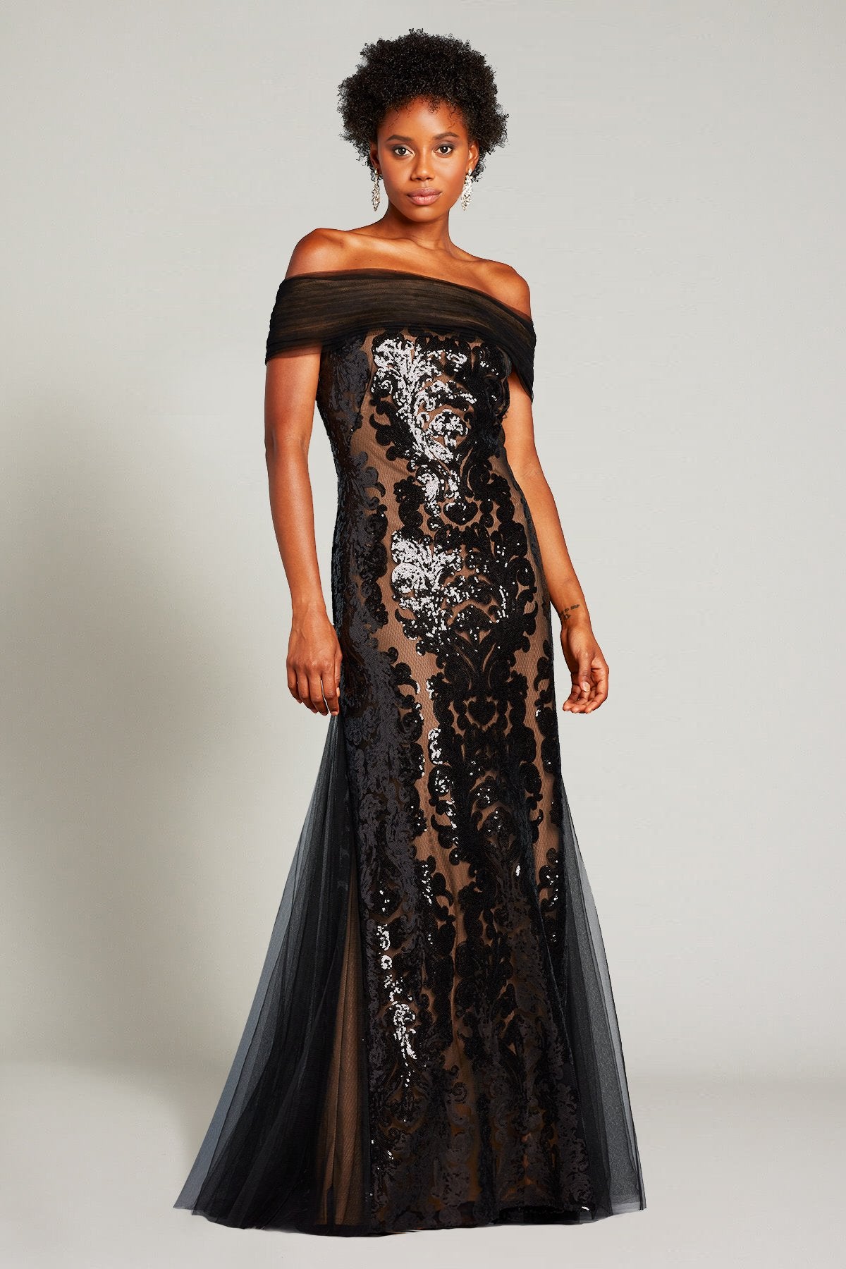 Melek Sequin-Embroidered Tulle Gown