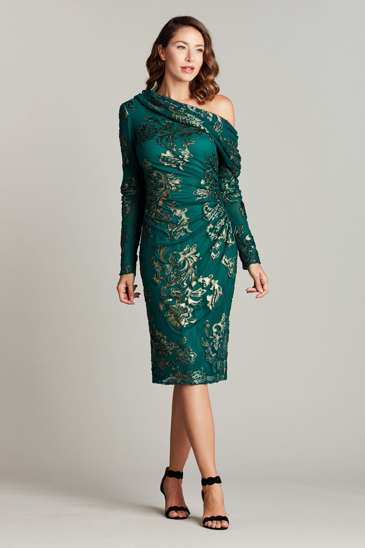 Semih Burnout Velvet Dress