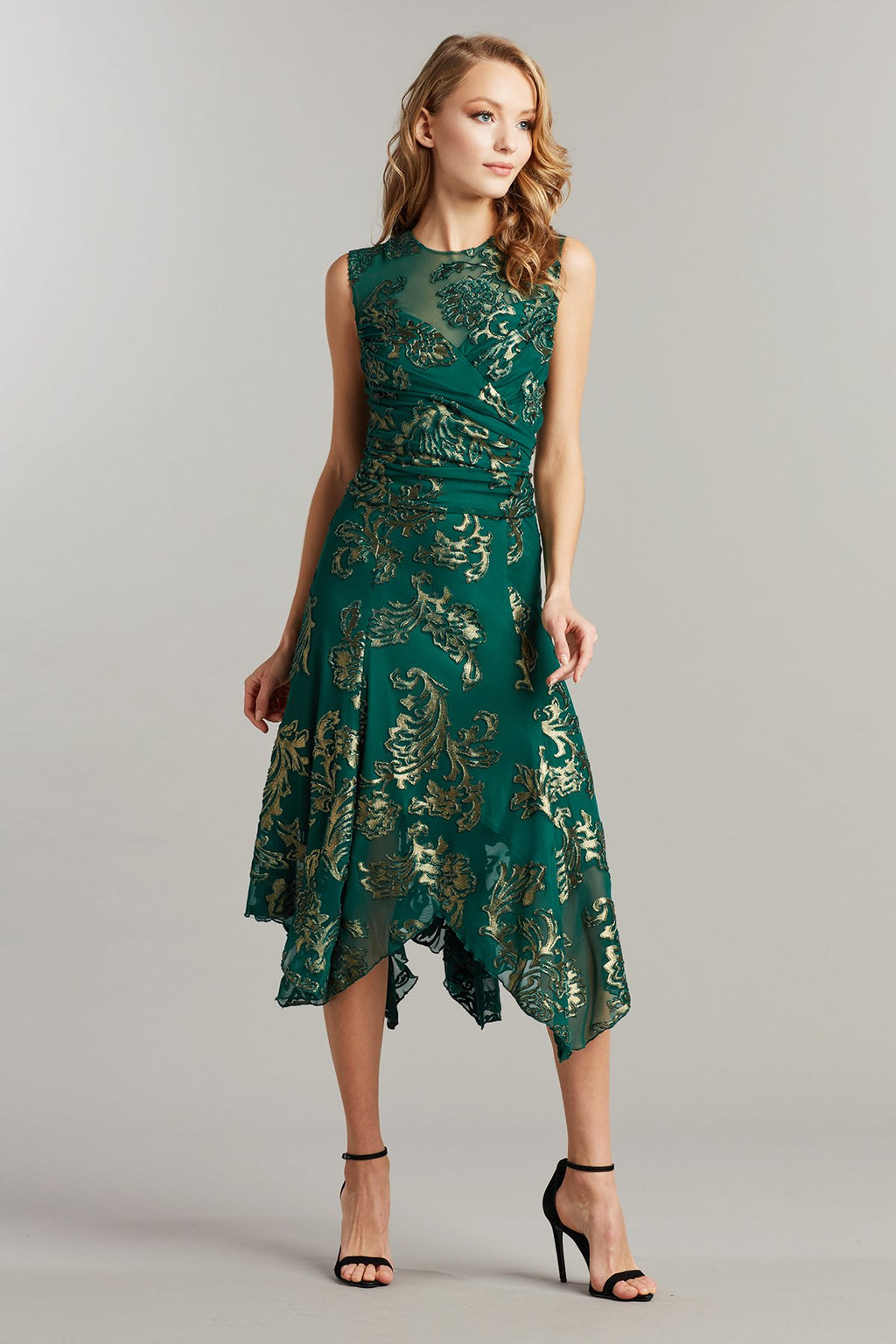 Adlee Handkerchief Hem Dress