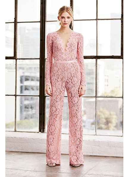 Revel Long-Sleeve Lace Jumpsuit