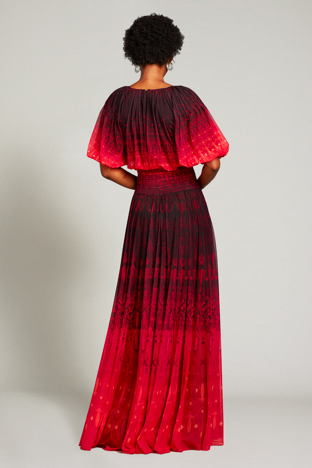 Nehir Ombr_ Blouson Gown