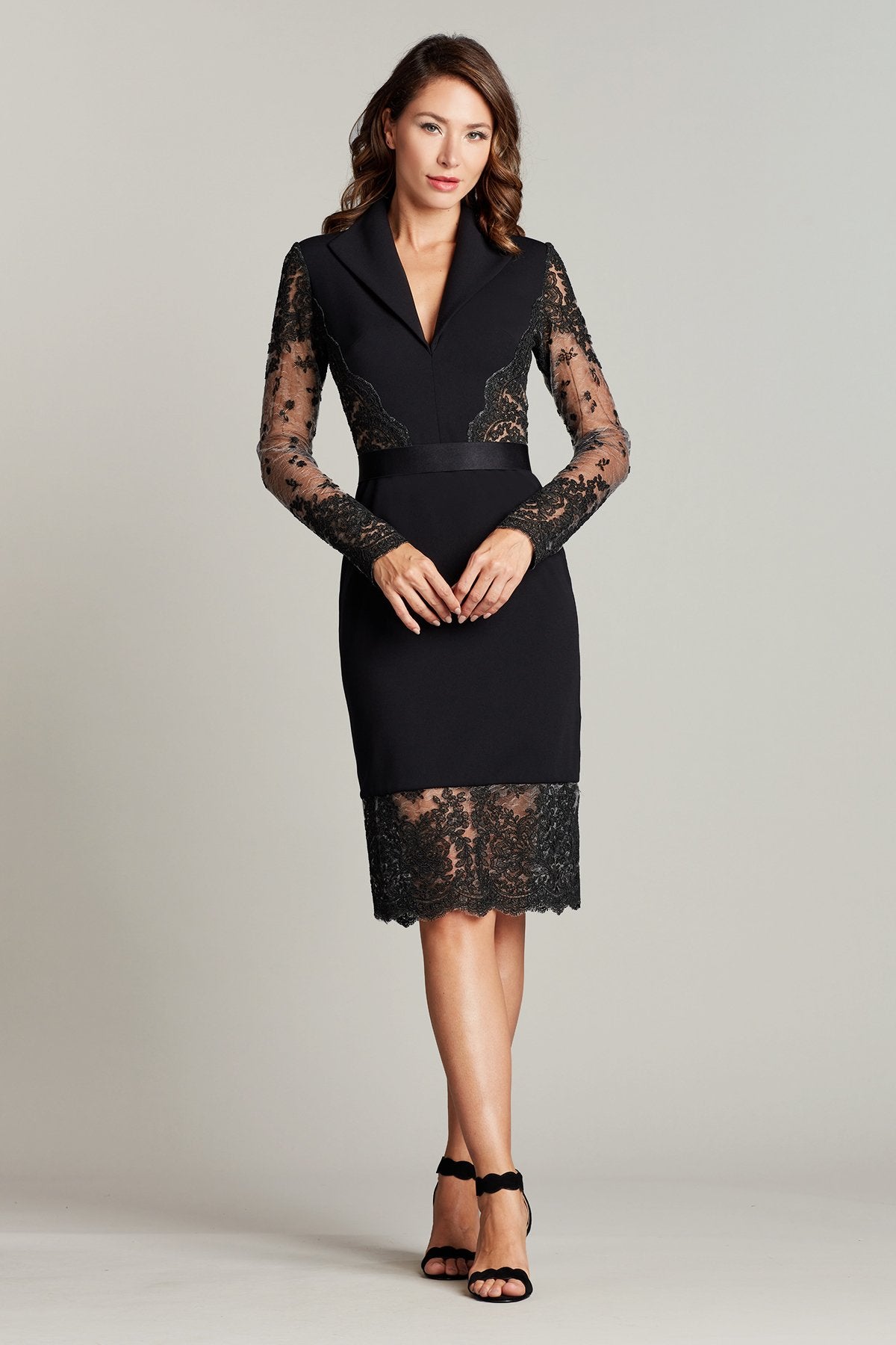 Bataar Embroidered Tulle Crepe Dress