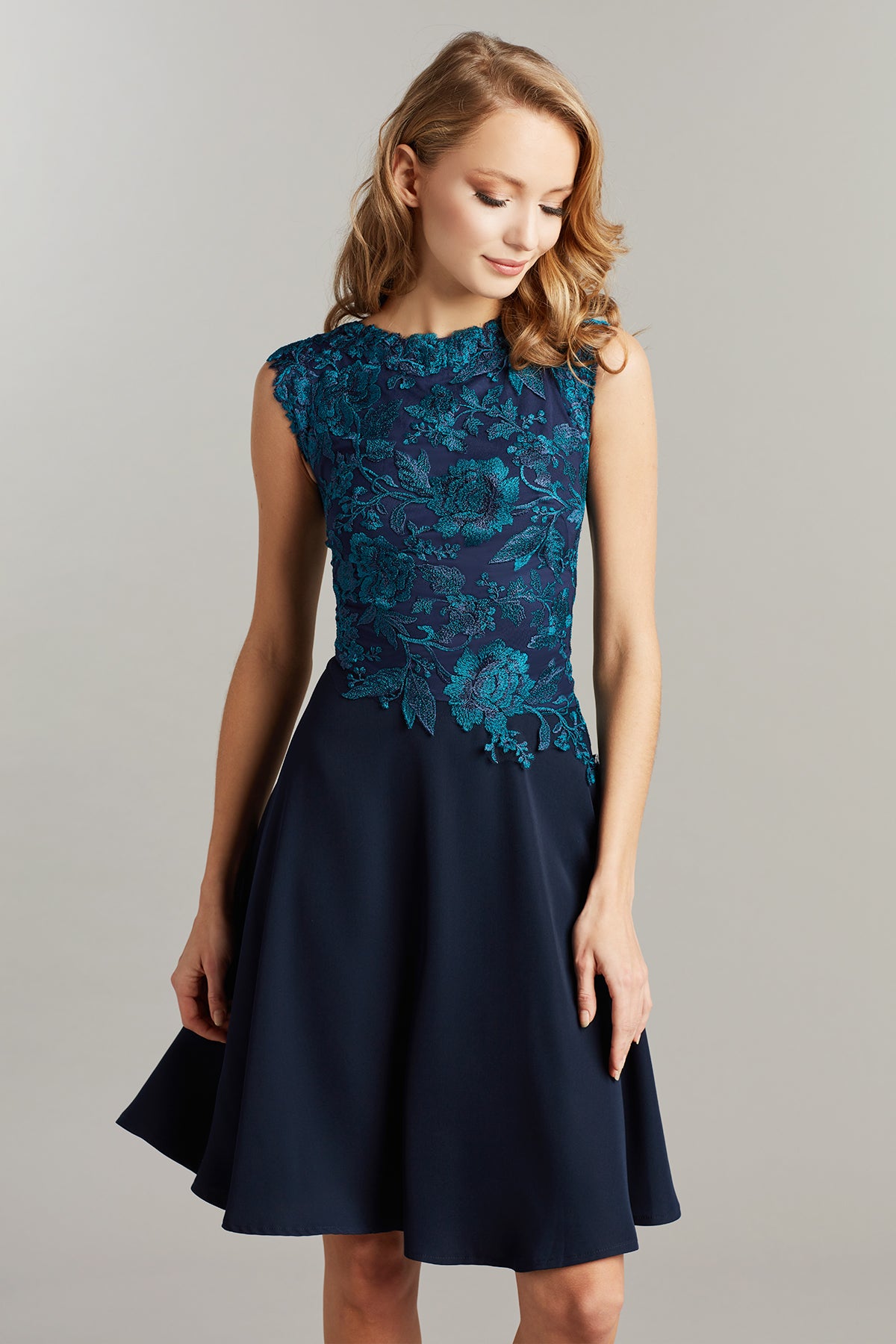 Aydin Floral Embroidered Dress
