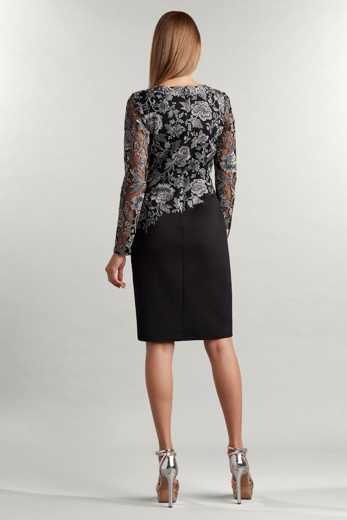 Burcu Embroidered Crepe Dress 