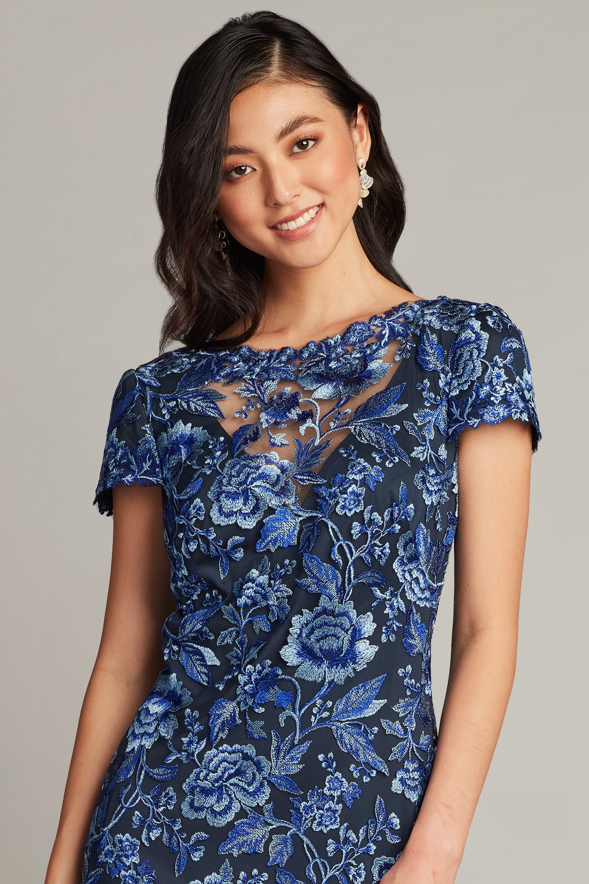 Oran Embroidered Tulle Gown