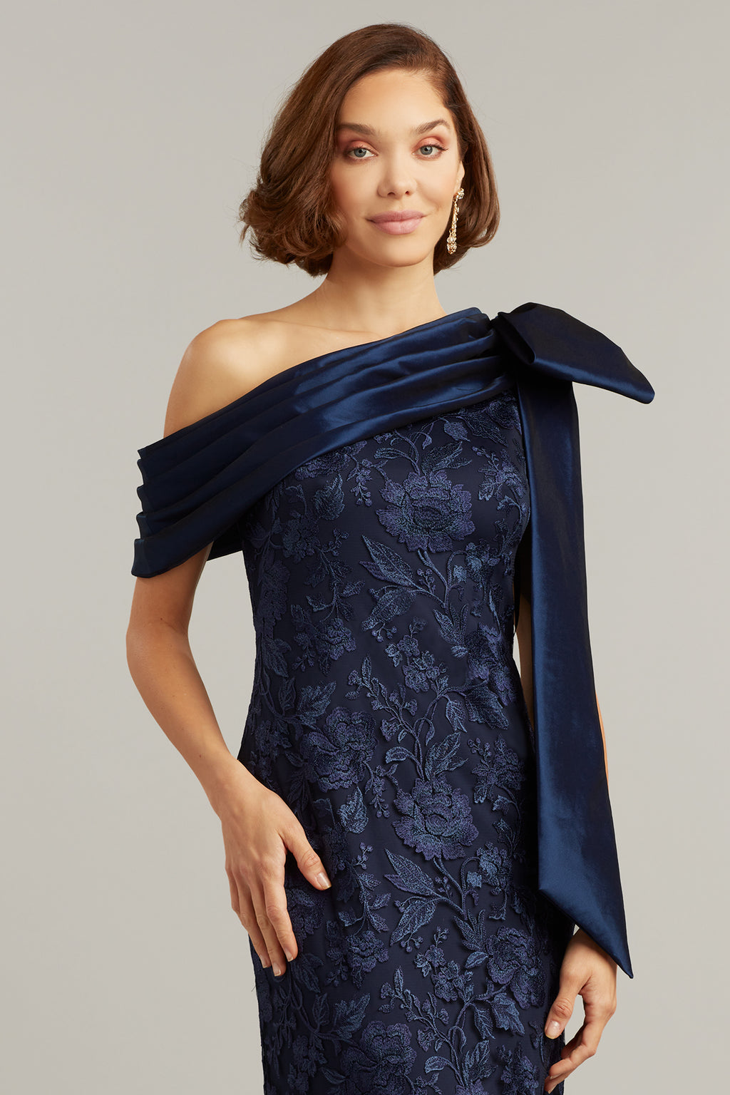 Hamond Draped One-Shoulder Gown
