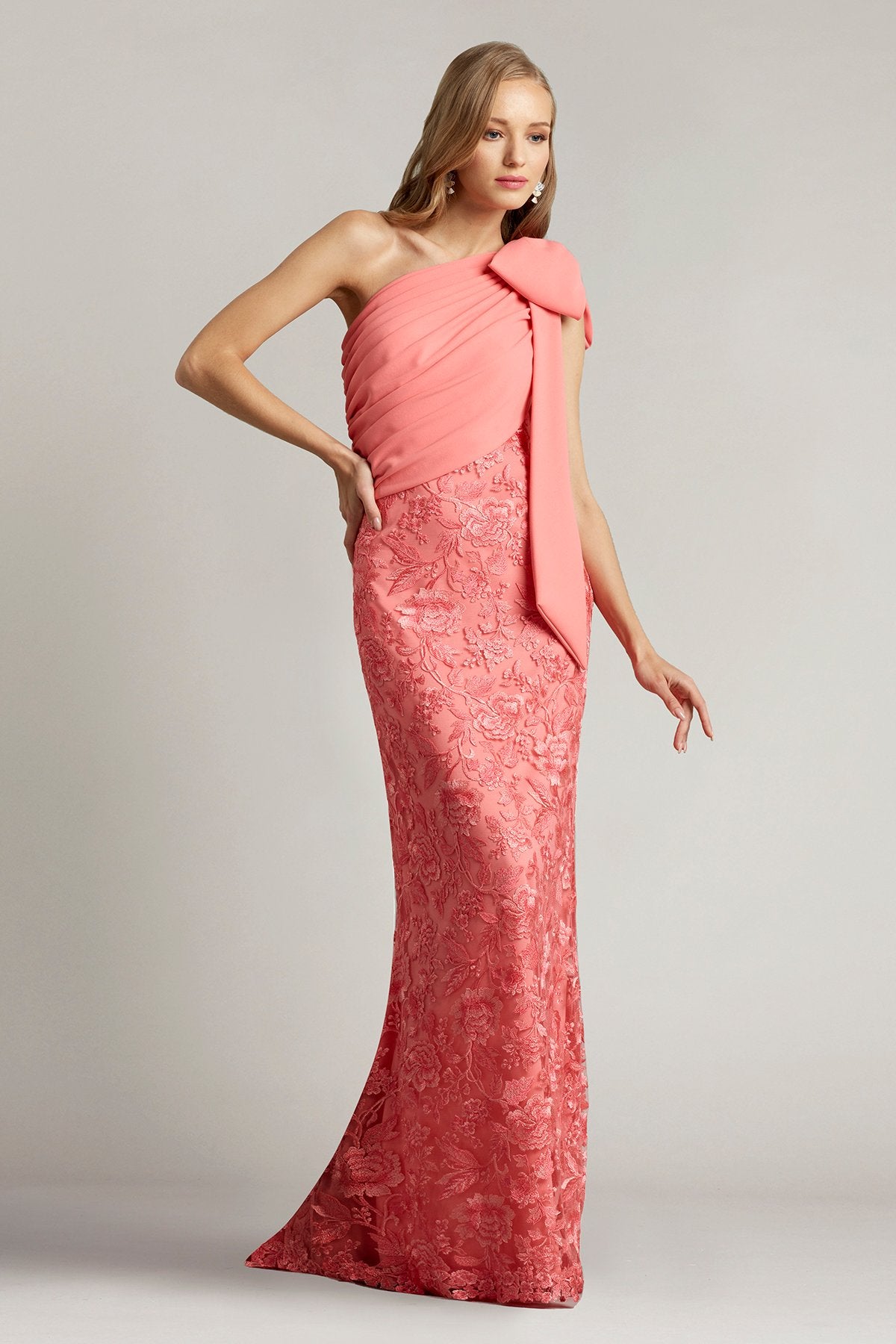 Delaney Bow Sash Gown