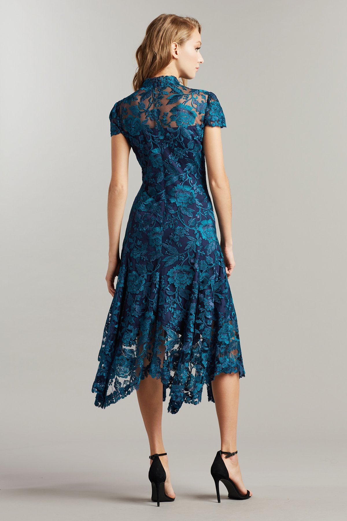Aydar Handkerchief Hem Embroidered Dress