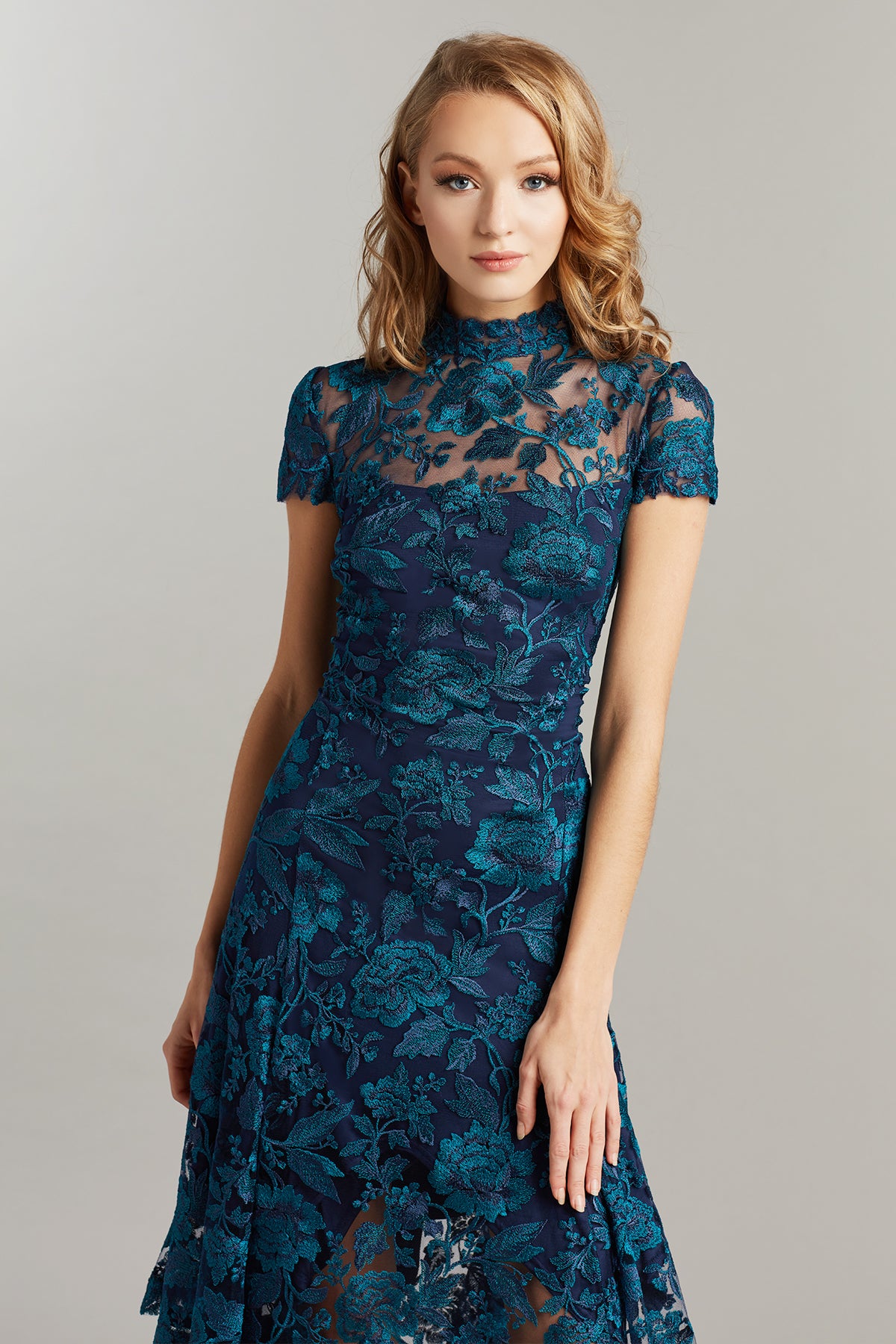 Aydar Handkerchief Hem Embroidered Dress