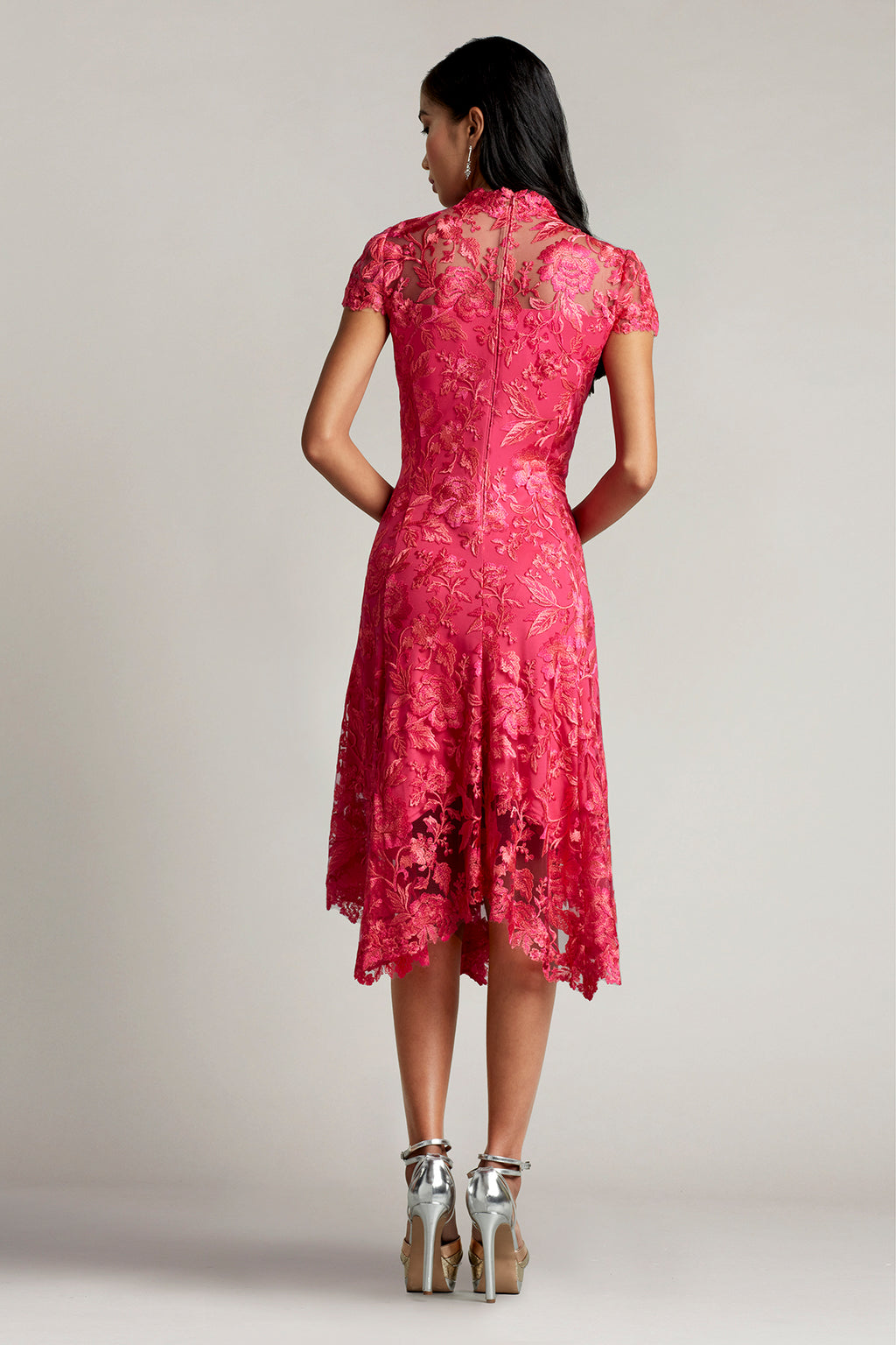 Aydar Handkerchief Hem Embroidered Dress