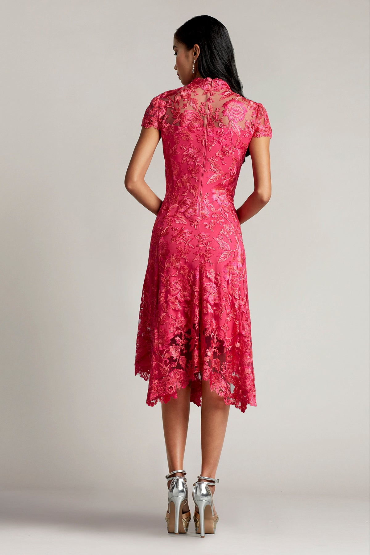 Aydar Handkerchief Hem Embroidered Dress