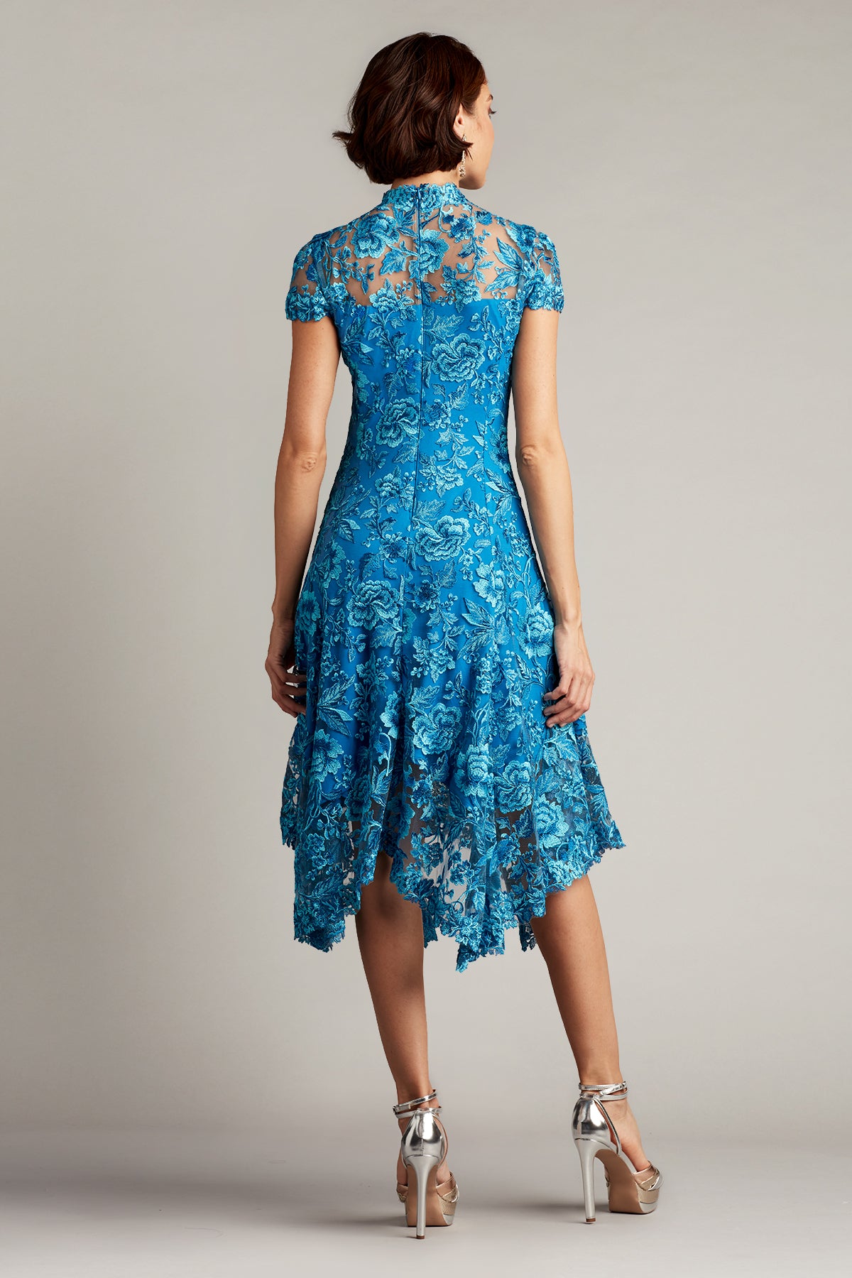 Aydar Handkerchief Hem Embroidered Dress