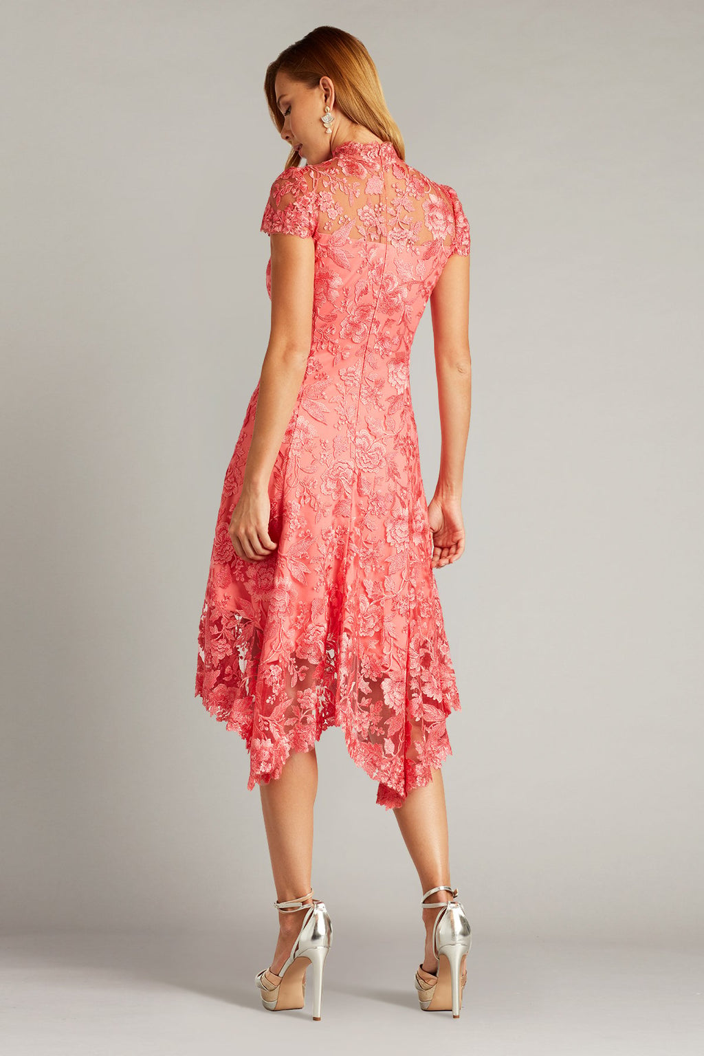 Aydar Handkerchief Hem Embroidered Dress