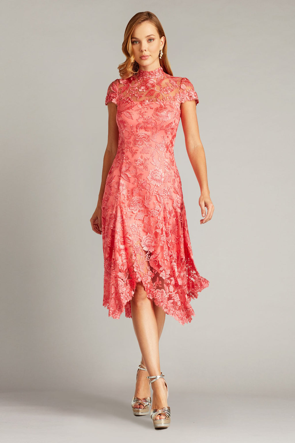 Aydar Handkerchief Hem Embroidered Dress