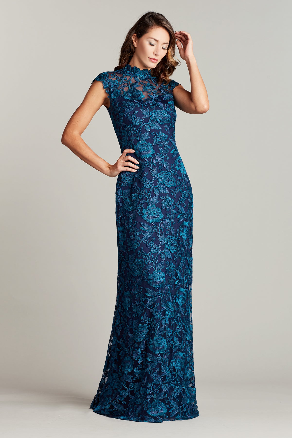 Qara Embroidered Gown