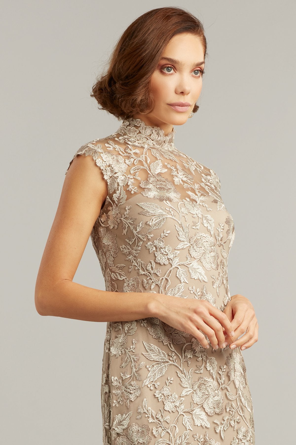 Qara Embroidered Gown
