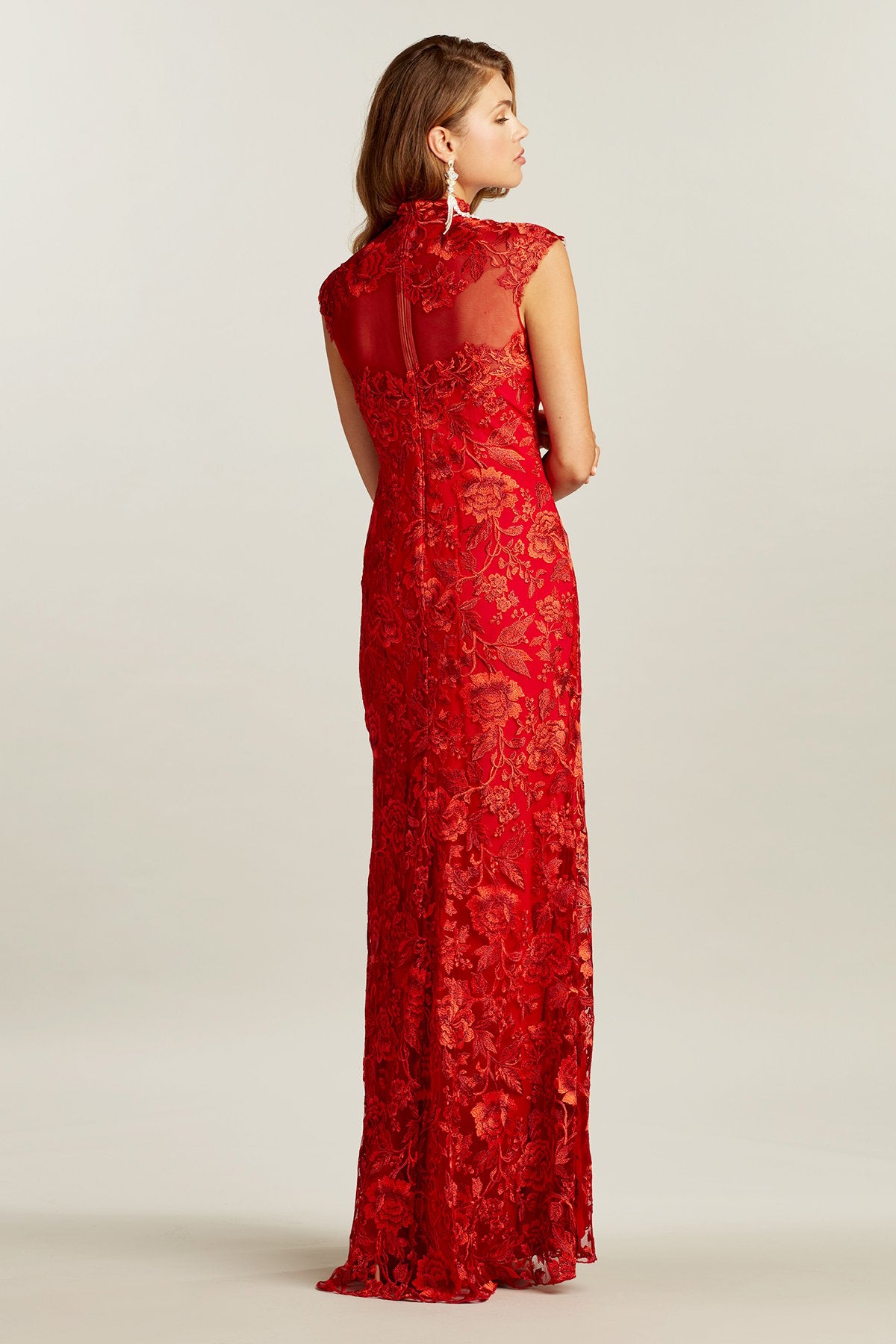 Qara Embroidered Gown