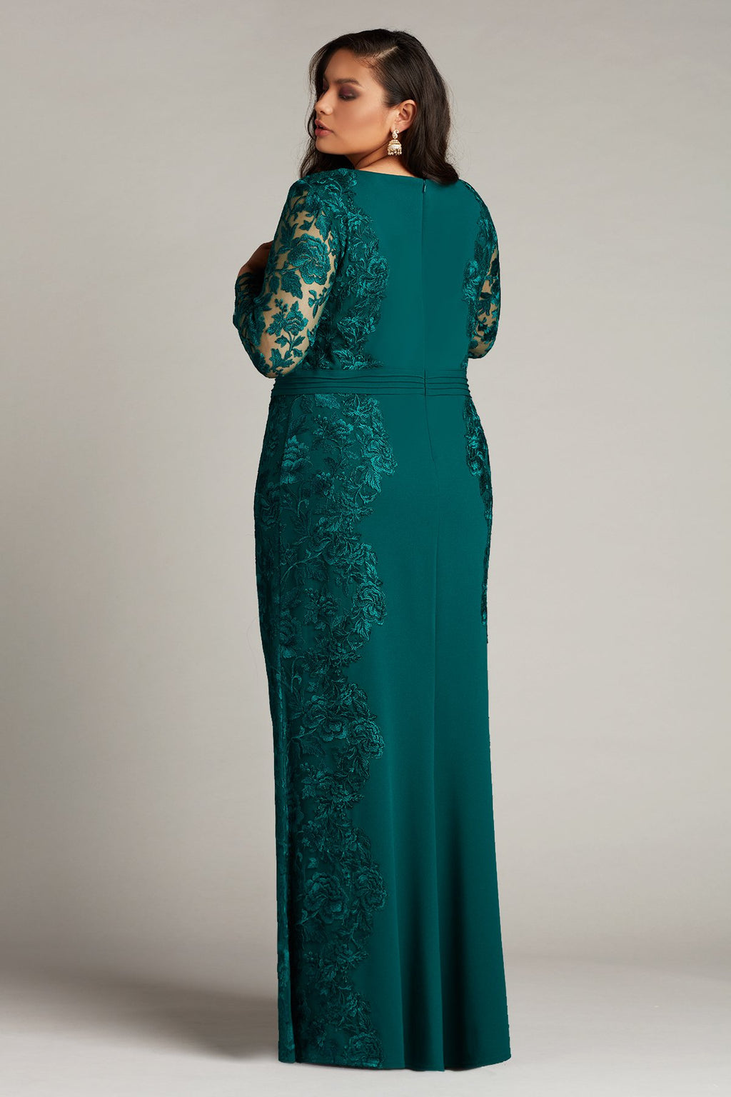 Bayer Embroidered Appliqu_ Gown - PLUS SIZE