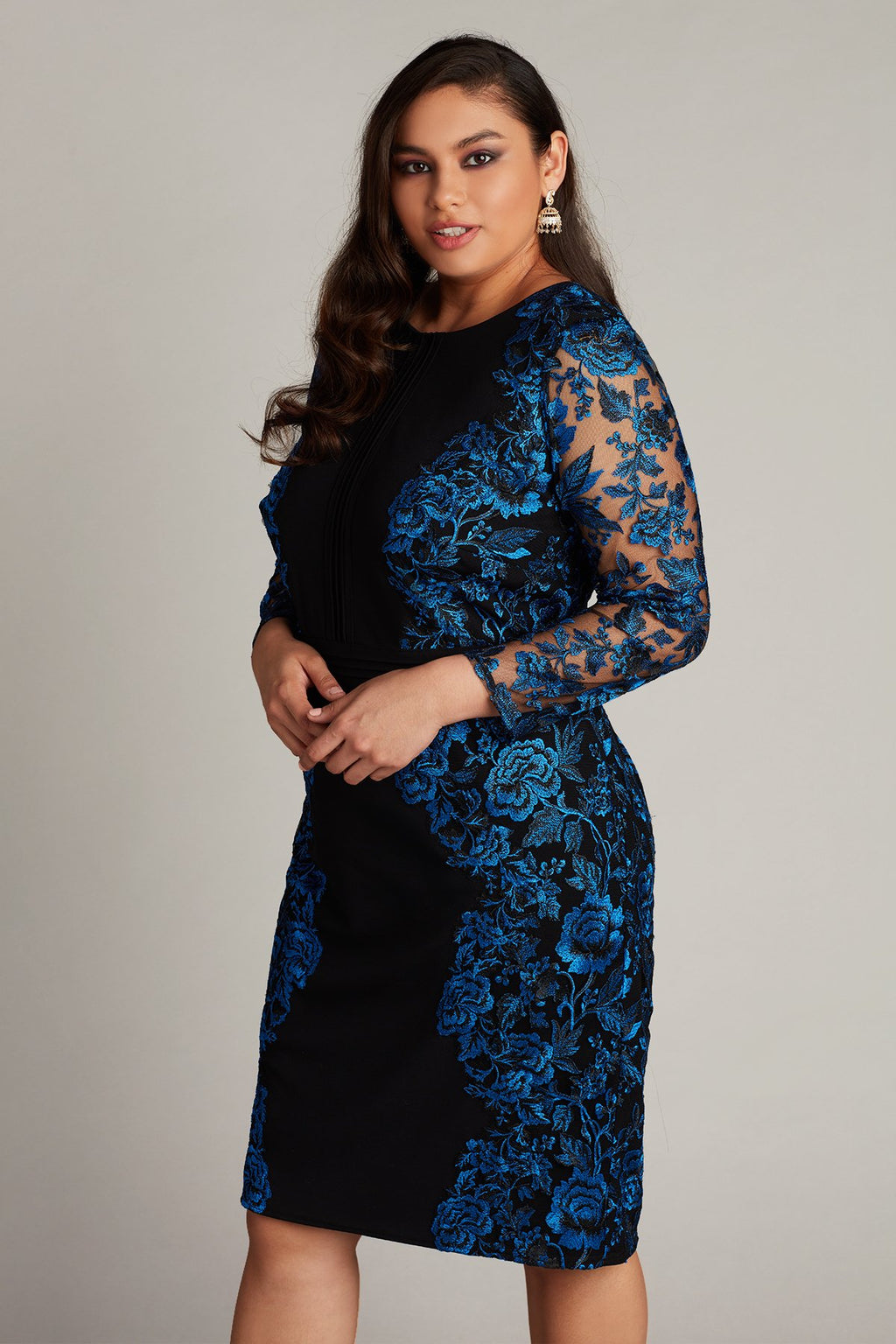 Bayer Embroidered Appliqu_ Dress - PLUS SIZE