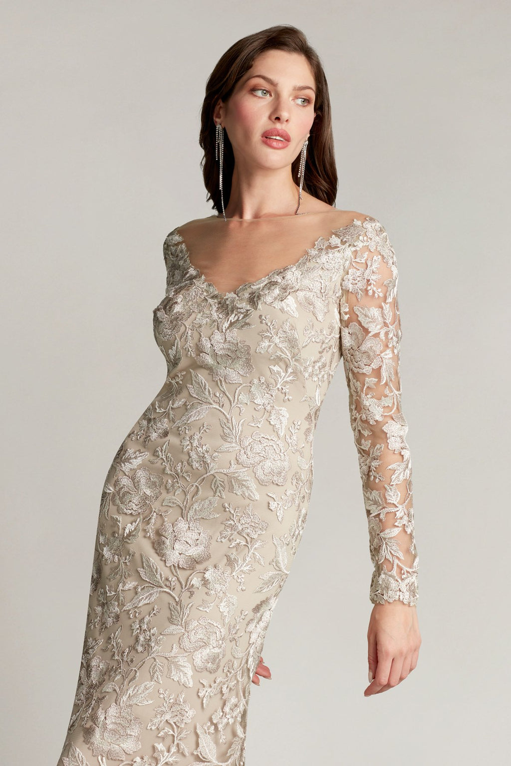 Madlen Embroidered Tulle Gown
