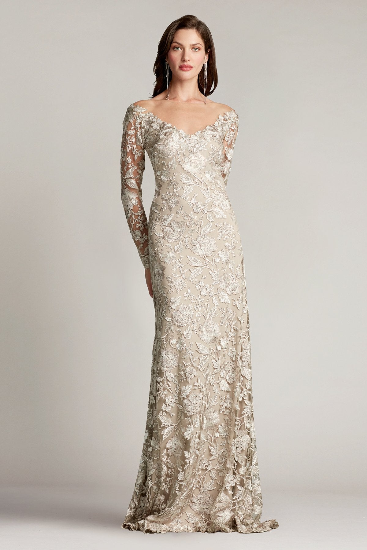 Madlen Embroidered Tulle Gown