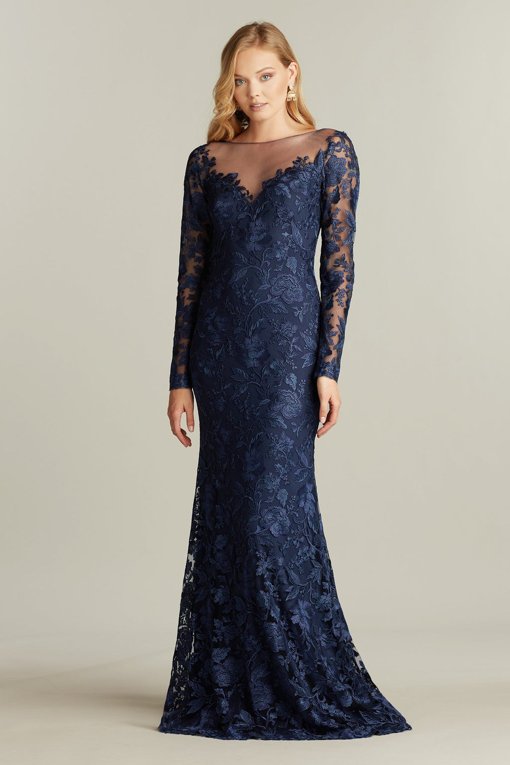 Madlen Embroidered Tulle Gown