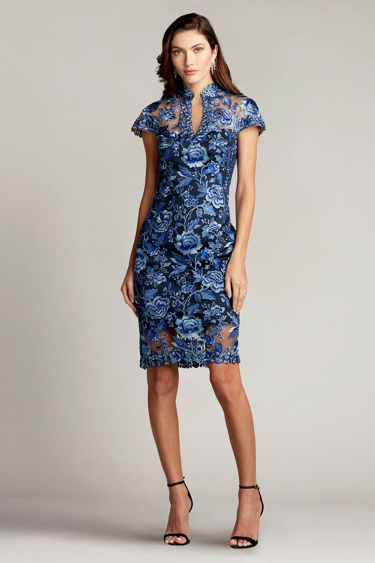 Ankur Keyhole Embroidered Dress