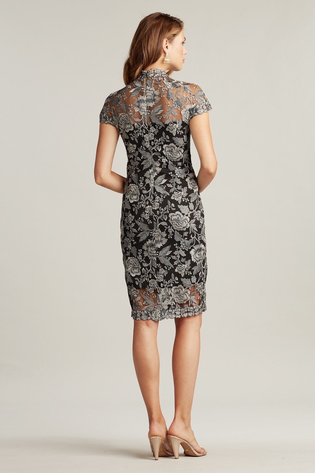 Ankur Keyhole Embroidered Dress