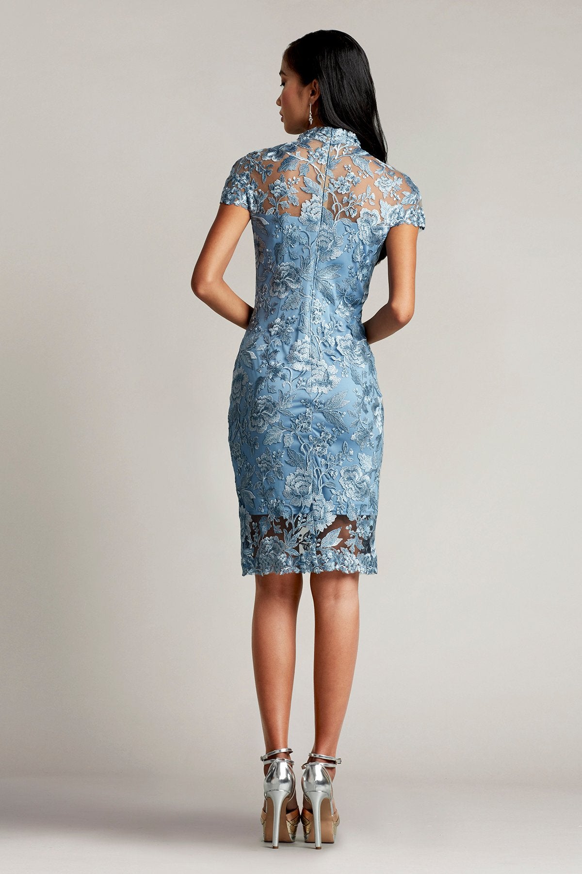 Ankur Keyhole Embroidered Dress