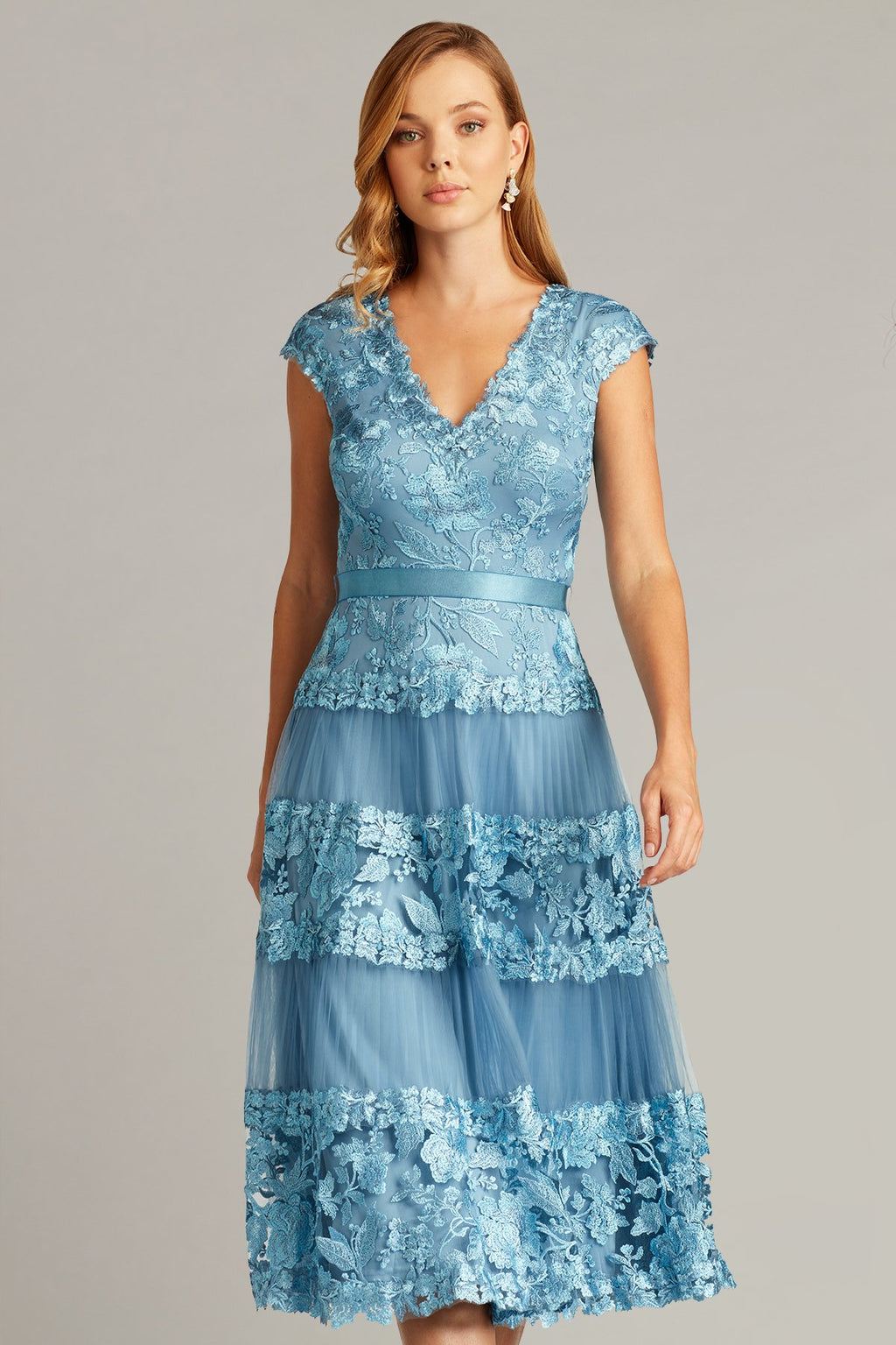 Dinah Embroidered Tulle Dress