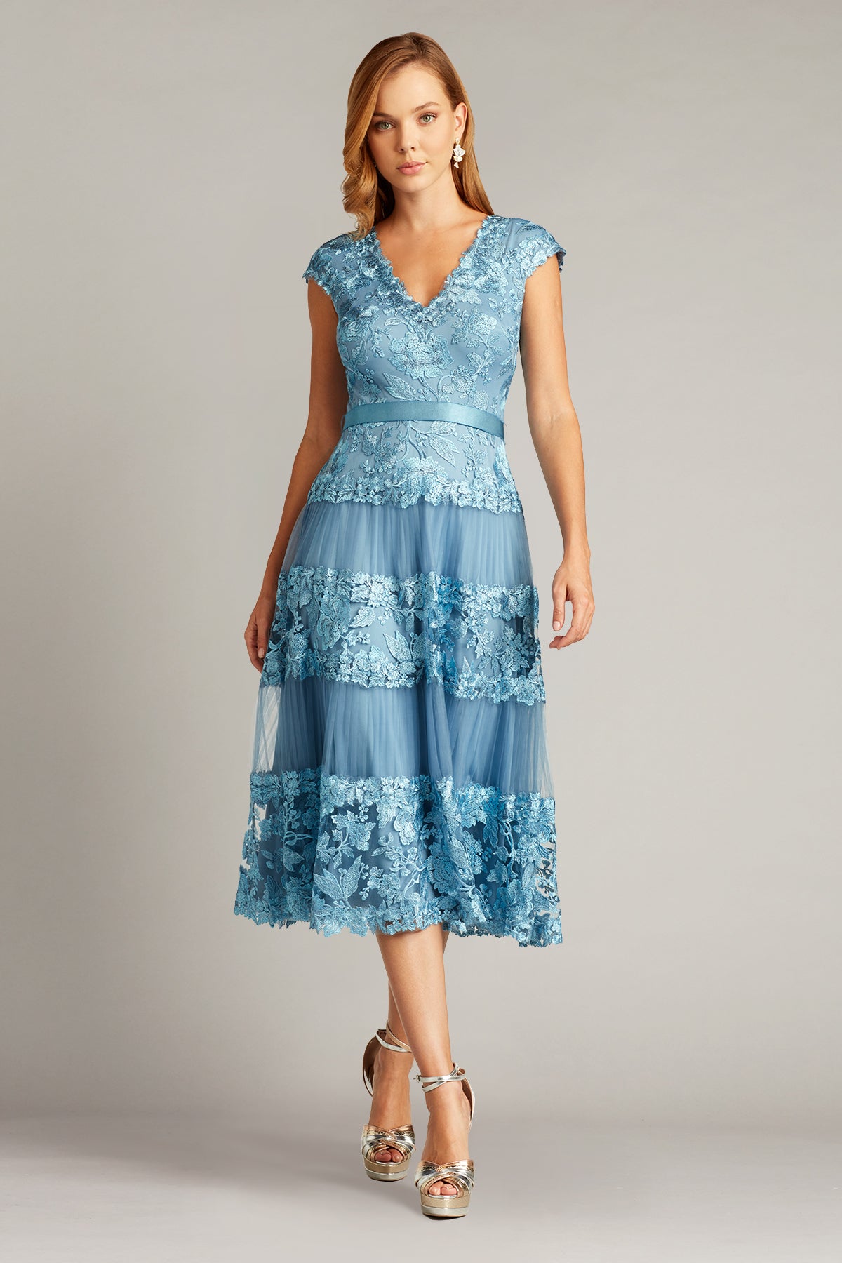 Dinah Embroidered Tulle Dress
