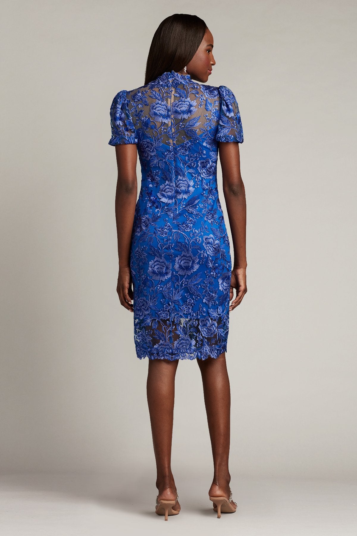 Daniela Embroidered Illusion Dress