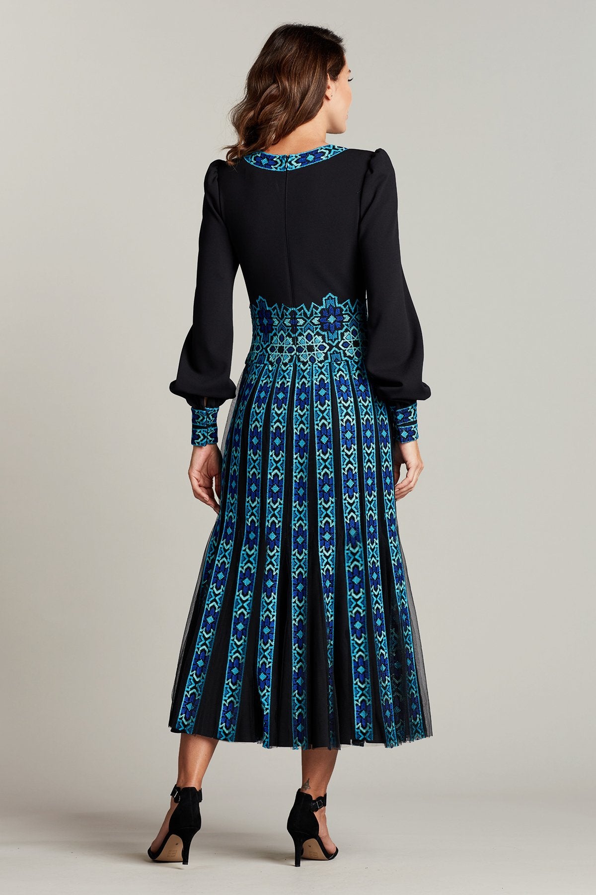 Murat Tulle-Embroidered Midi Dress