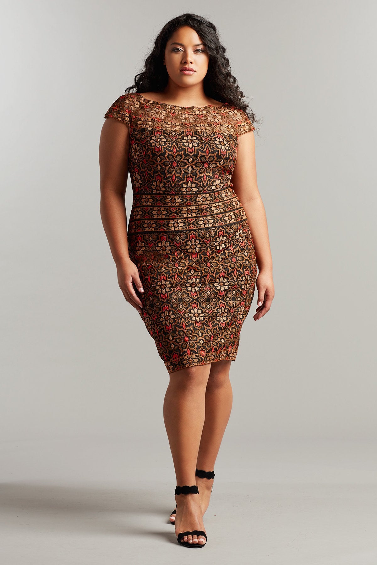 Orhan Embroidered Dress - PLUS SIZE
