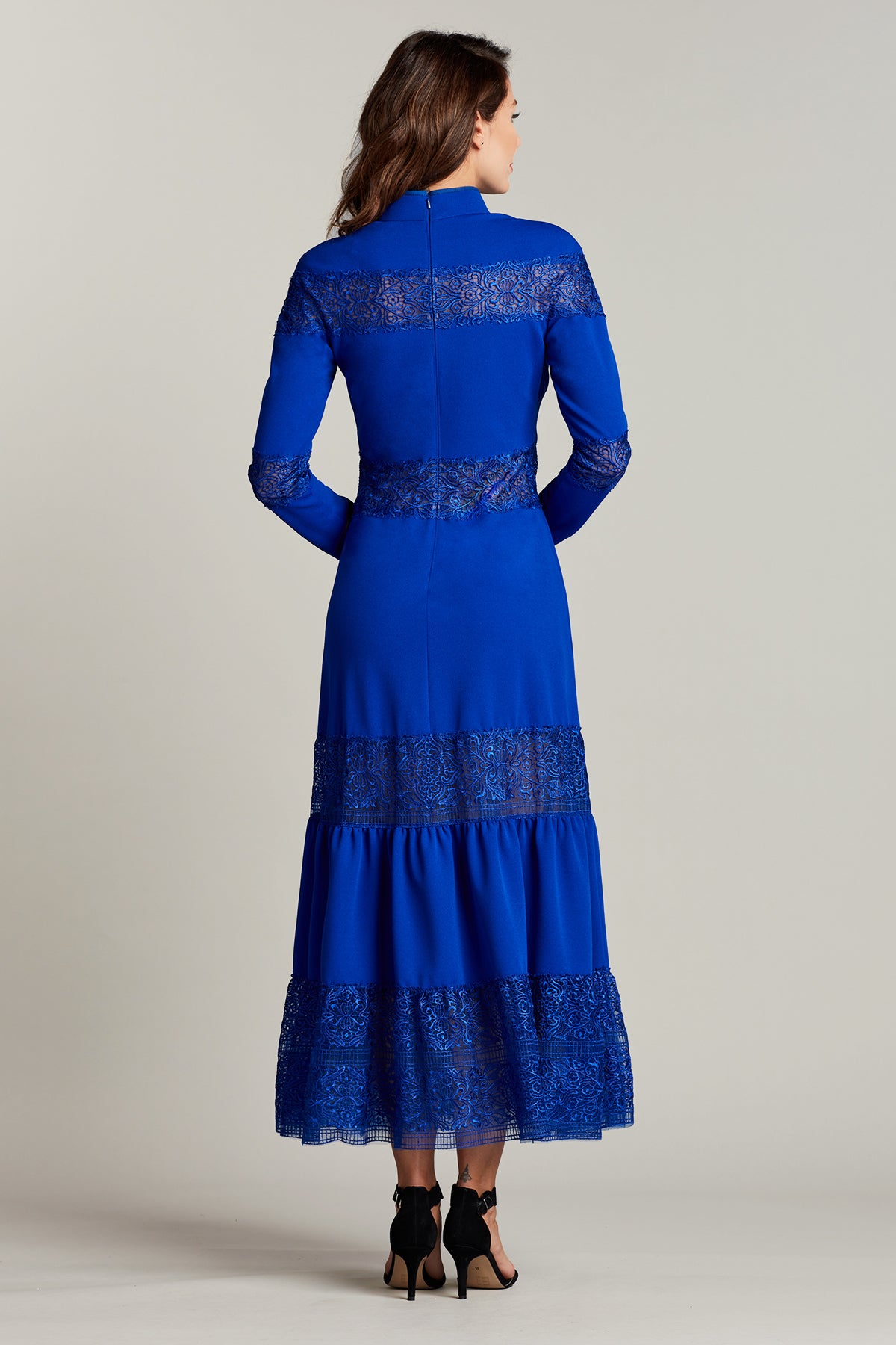 Tuya Embroidered Panel Midi Dress