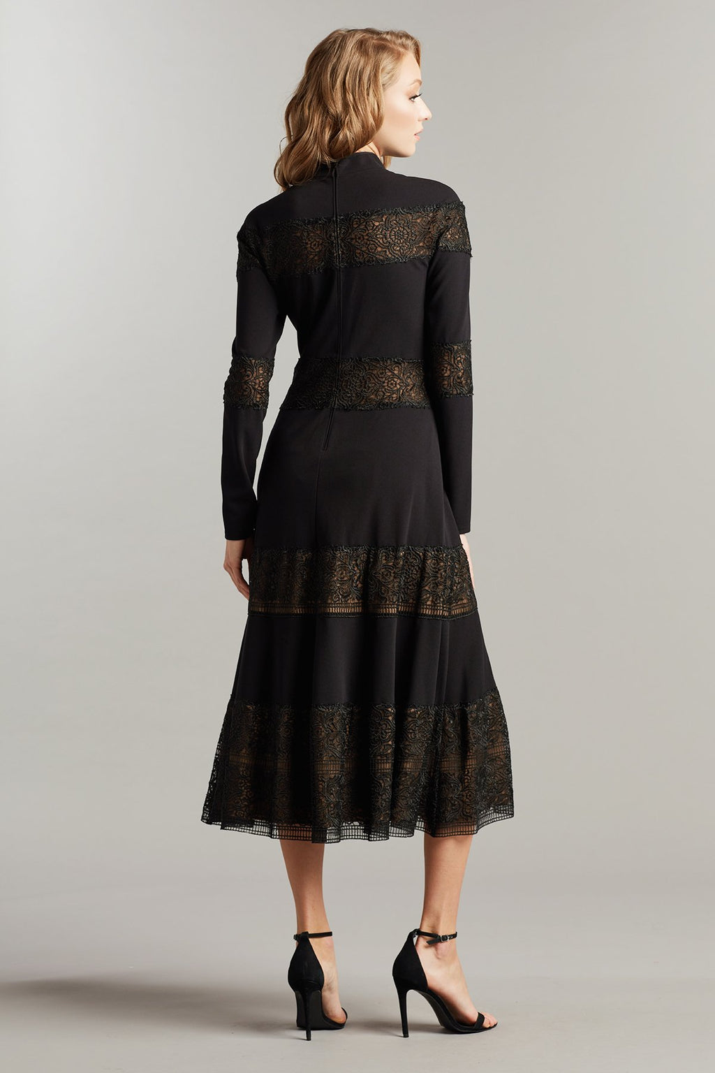 Tuya Embroidered Panel Midi Dress