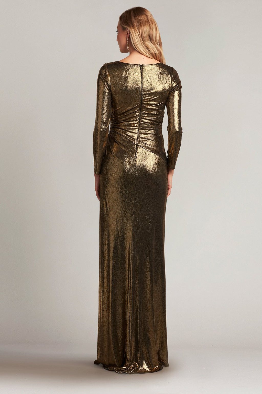 Kramer Draped Lamé Gown