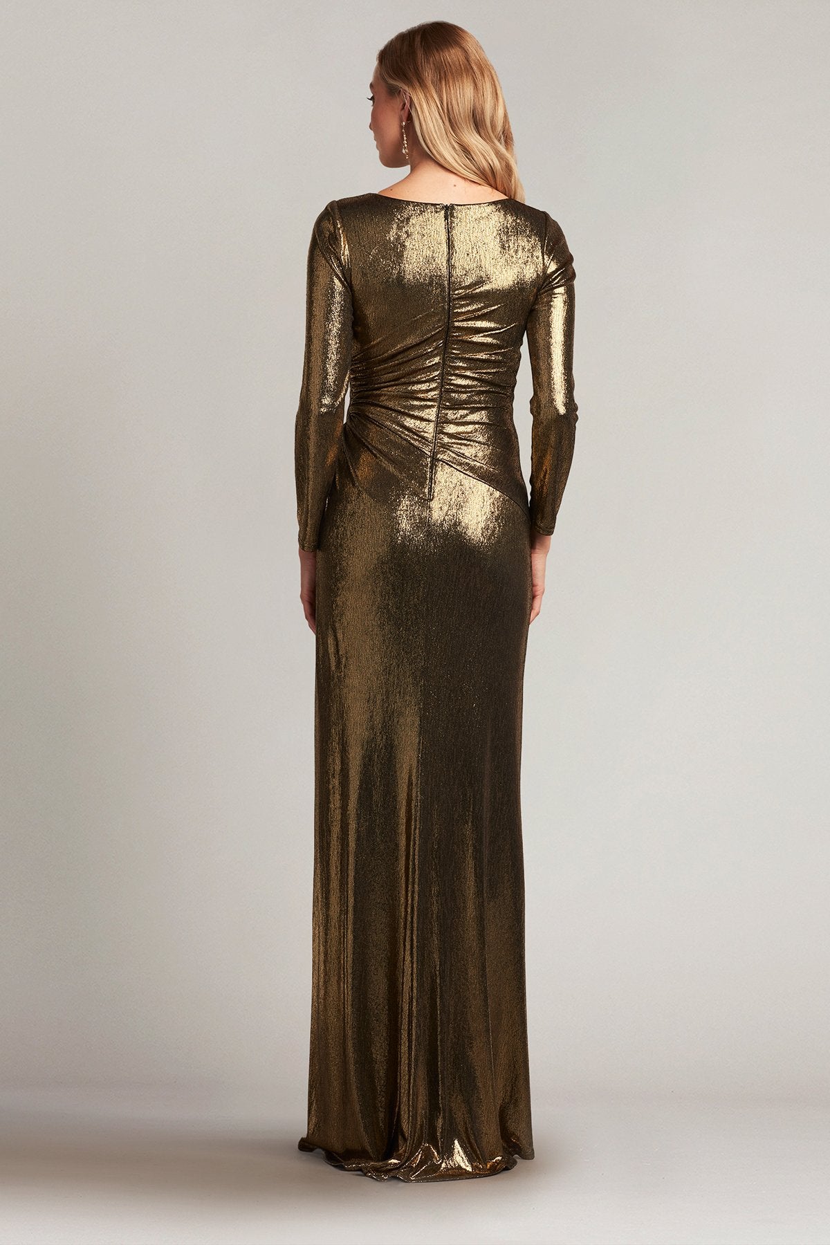 Kramer Draped Lamé Gown