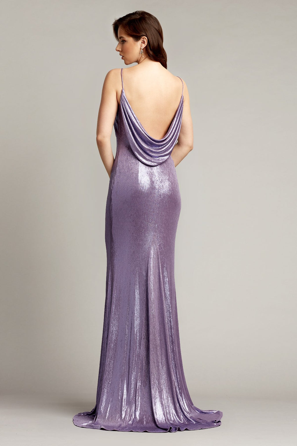 Ara Metallic Jersey Lamè Gown
