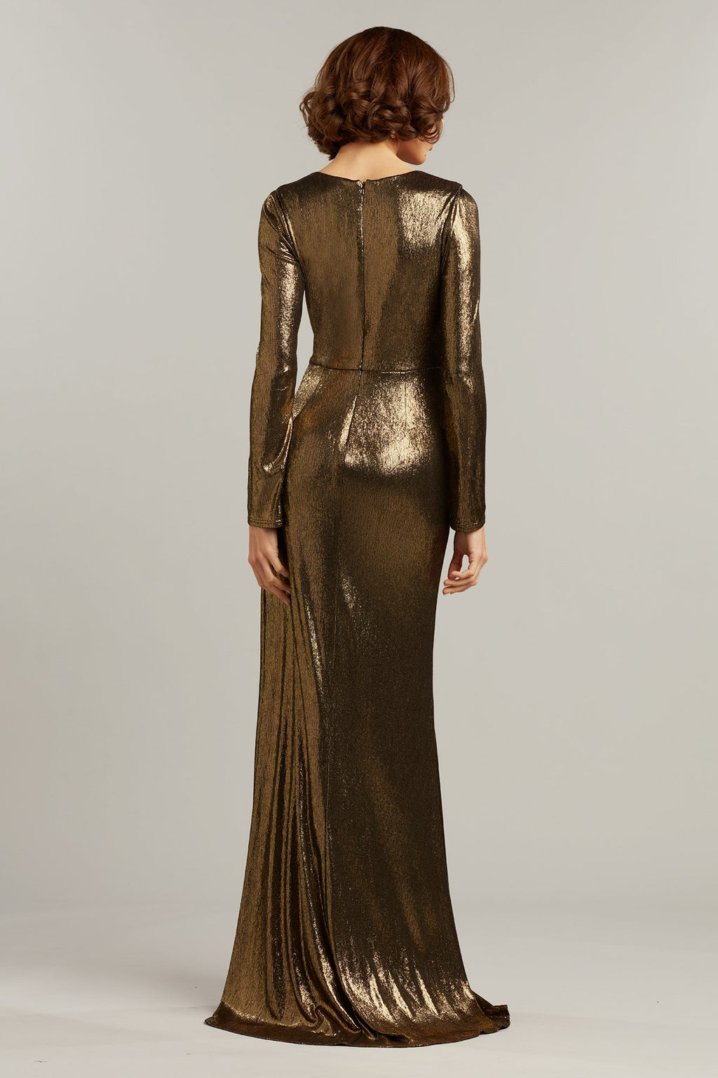 Lancelot Draped Lam_ Gown