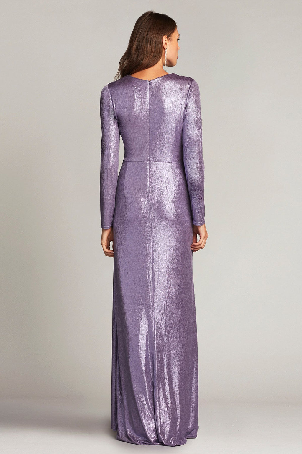 Lancelot Draped Lamé Gown