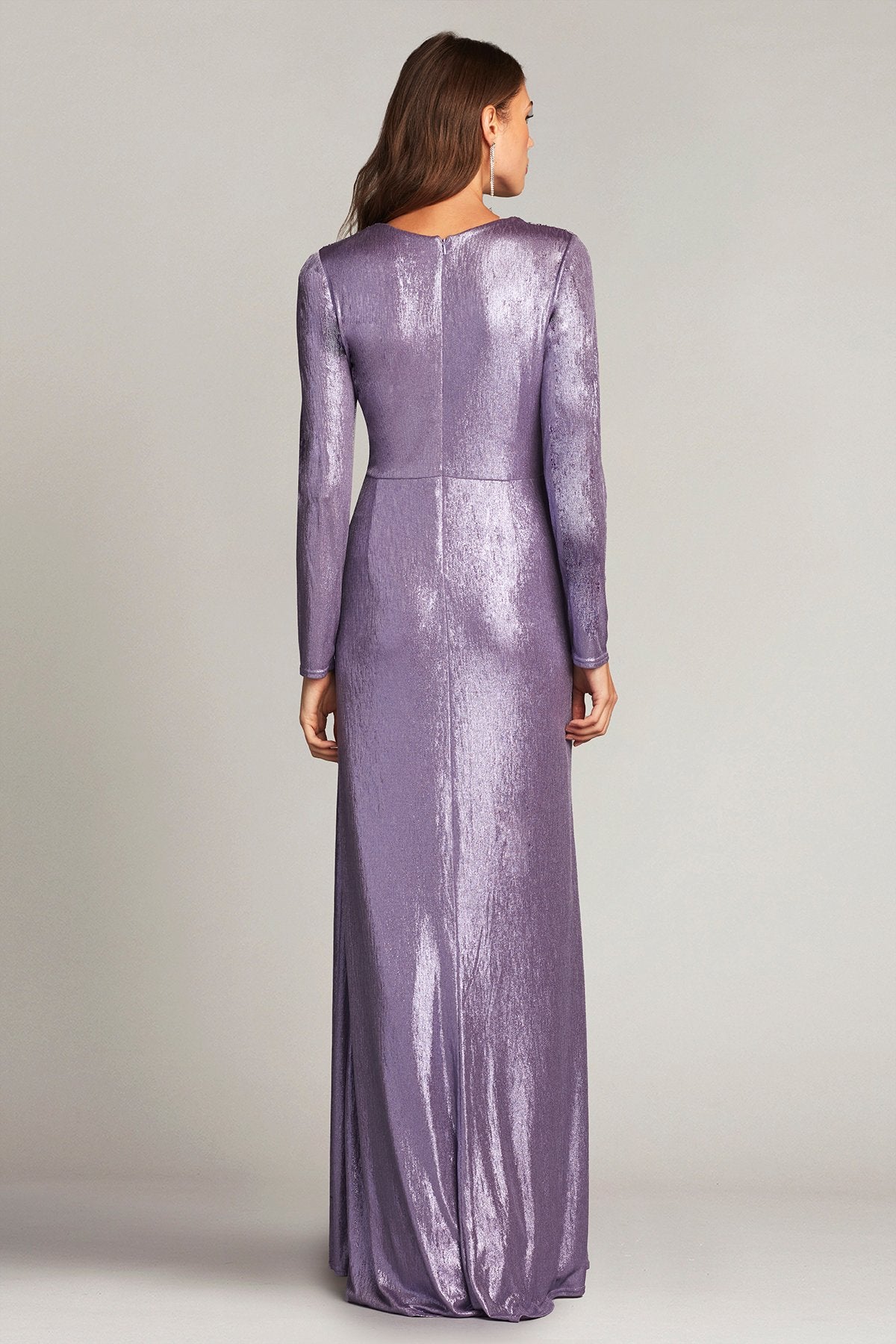 Lancelot Draped Lamé Gown